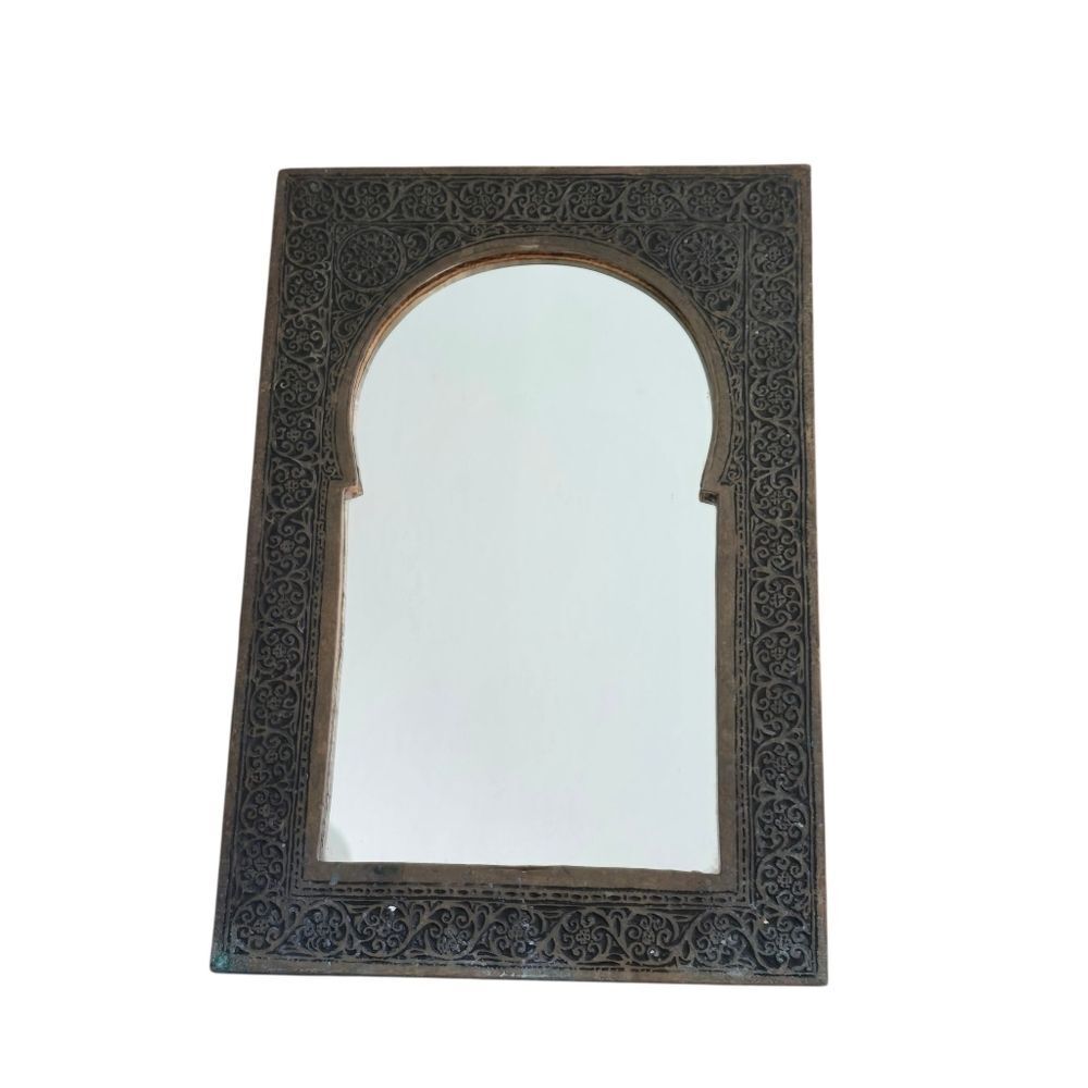 Moroccan  Wall Mirror Brass Vintage‎
